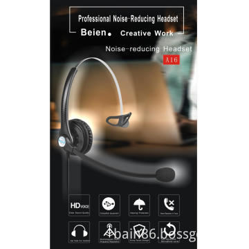 A16 USB over-ear headset with microphone call center noise-cancelling